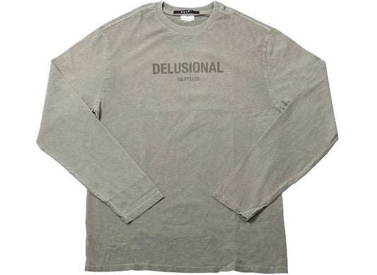 Ksubi Delusional Longsleeve T-Shirt Faded Grey