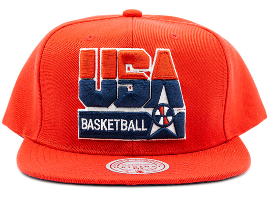 Mitchell & Ness USA Basketball Snapback Team USA in Red