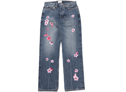 Rhude Embroidered Blossom Denim Jeans
