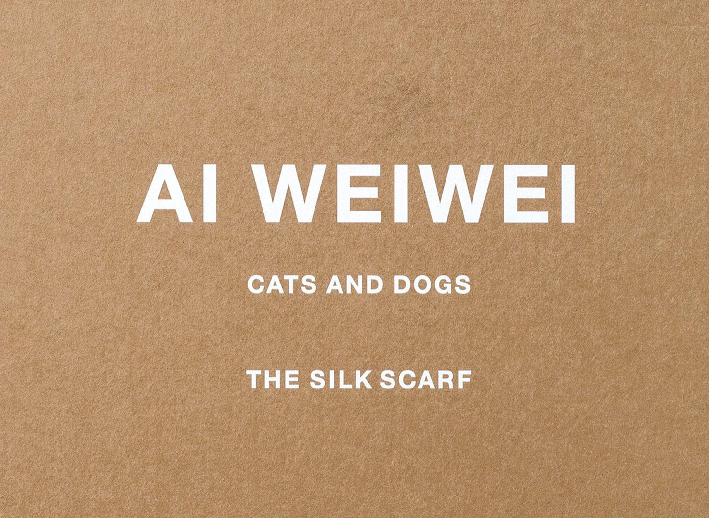 Taschen Limited Edition 'Cats and Dogs' Scarf by Ai Weiwei