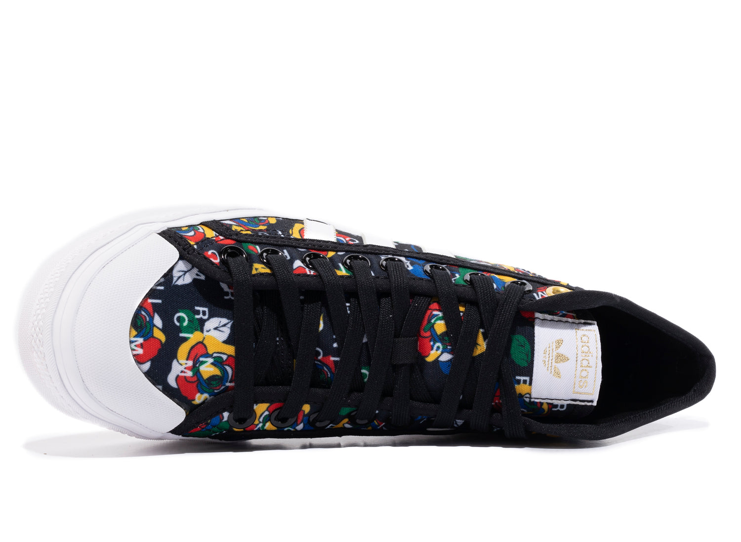 adidas Nizza Mid Platform High Top Sneaker in Core Black/White adidas Nizza Mid Platform High Top Sneaker in Core Black/White