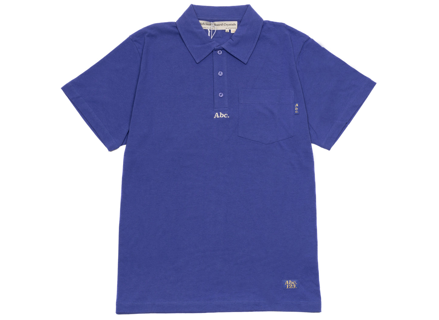 Advisory Board Crystals Abc. 123 Short Sleeve Polo Shirt in Sapphire