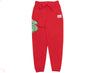 BBC Straight Font Sweatpants in Red