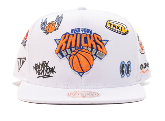 Mitchell & Ness NBA Hand Drawn Knicks Snapback
