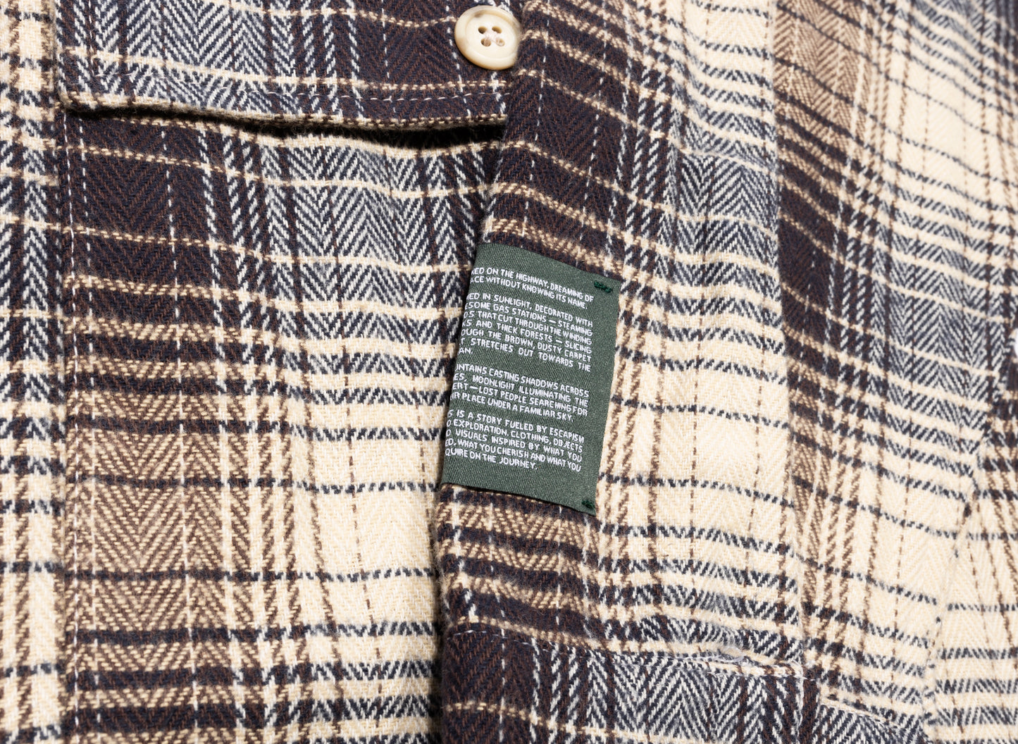 Reese Cooper Cargo Pocket Flannel Shirt in Blue