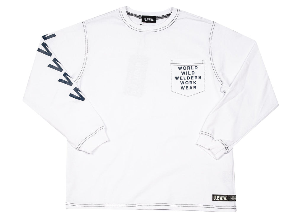 U.P.W.W. Basic Pocket L/S Tee 'White'