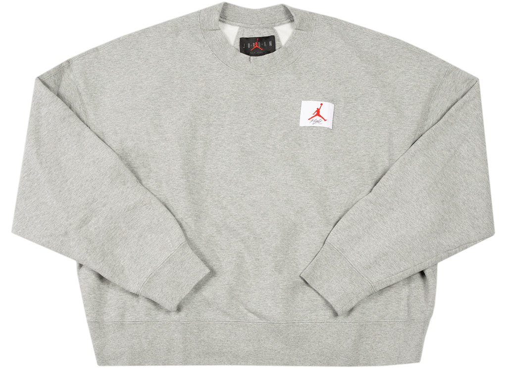 Women's Jordan Flight Fleece Crewneck in Grey