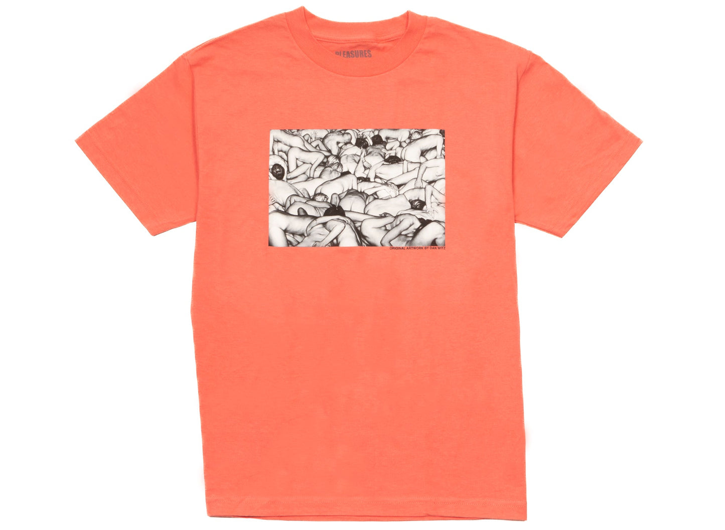 T-shirt Pleasures Orgy coloris corail