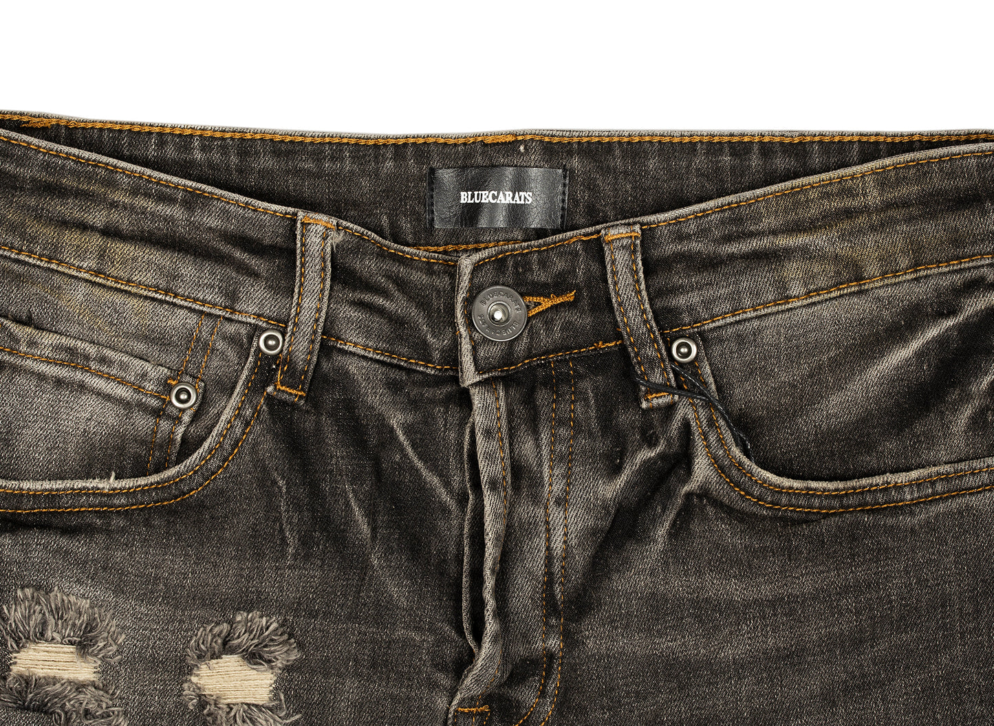 BLUECARATS McQueen 5 Pocket Slim Fit Jeans in Black