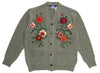 Junya Watanabe MAN Cotton Flower Embroidered Cardigan