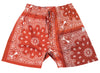 Fucking Rabbits Paisley Shorts in Red