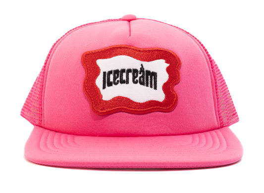 Ice Cream Inset Trucker Hat in Pink