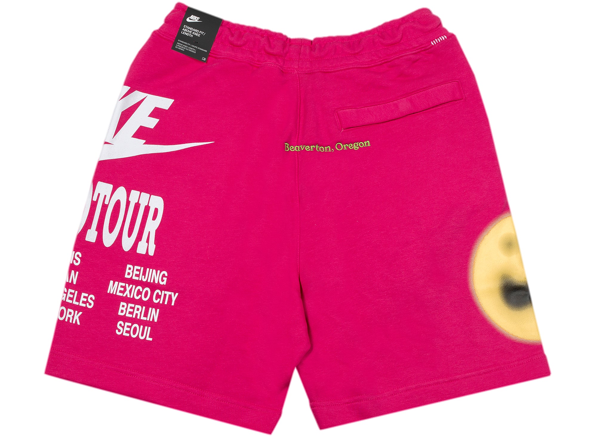 Nike Sportswear World Tour French Terry Shorts in Pink
