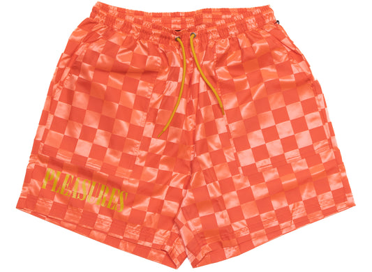 Pleasures BPM Shorts in Safety Orange