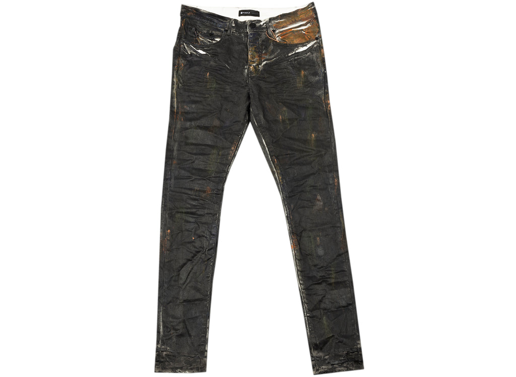 Purple Brand Golden Tint Black Tar Jeans