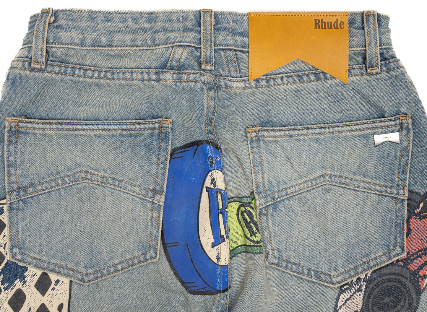 Rhude Doodle Print Jeans
