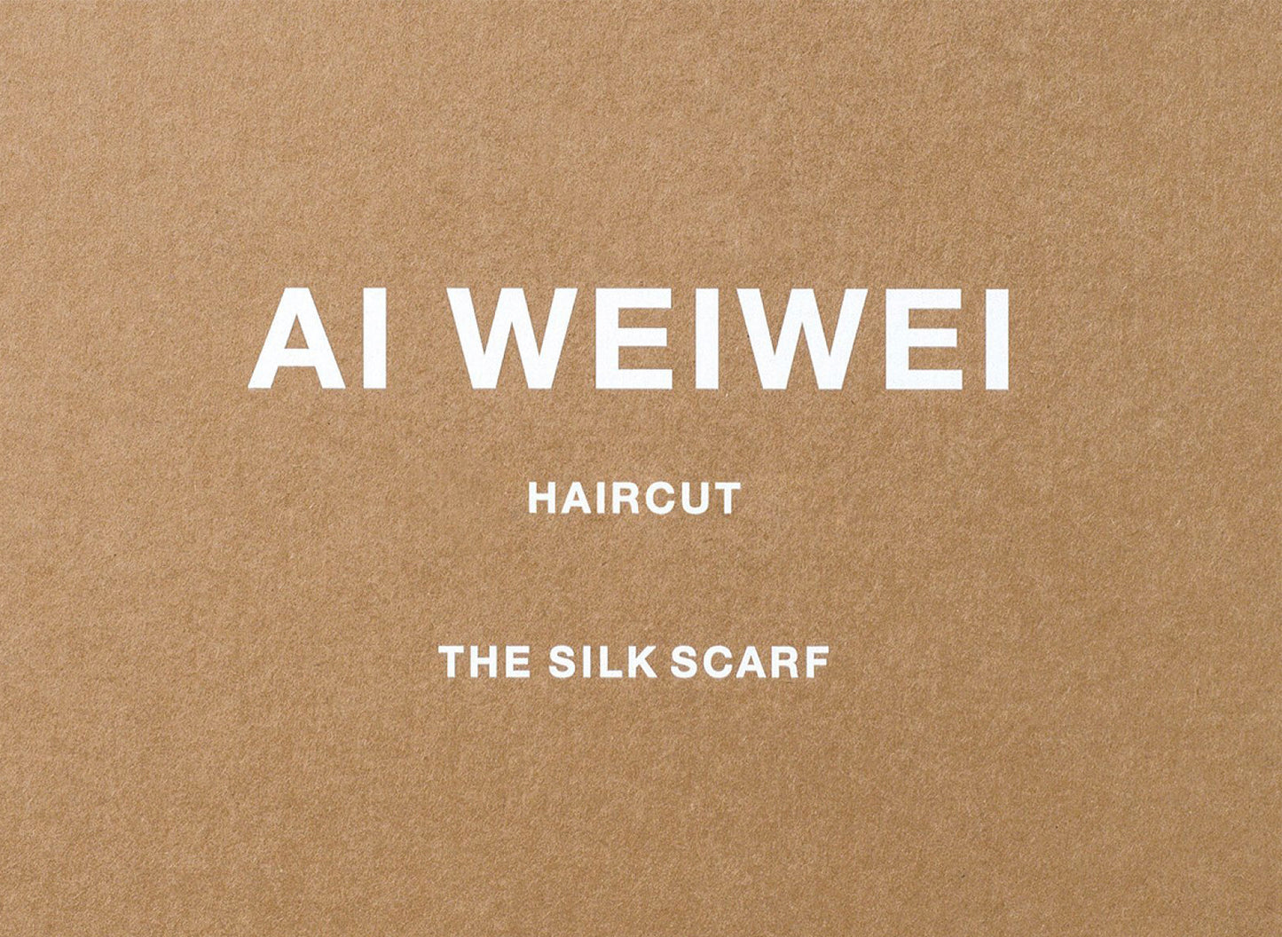 Taschen Limited Edition 'Haircut' Scarf by Ai Weiwei