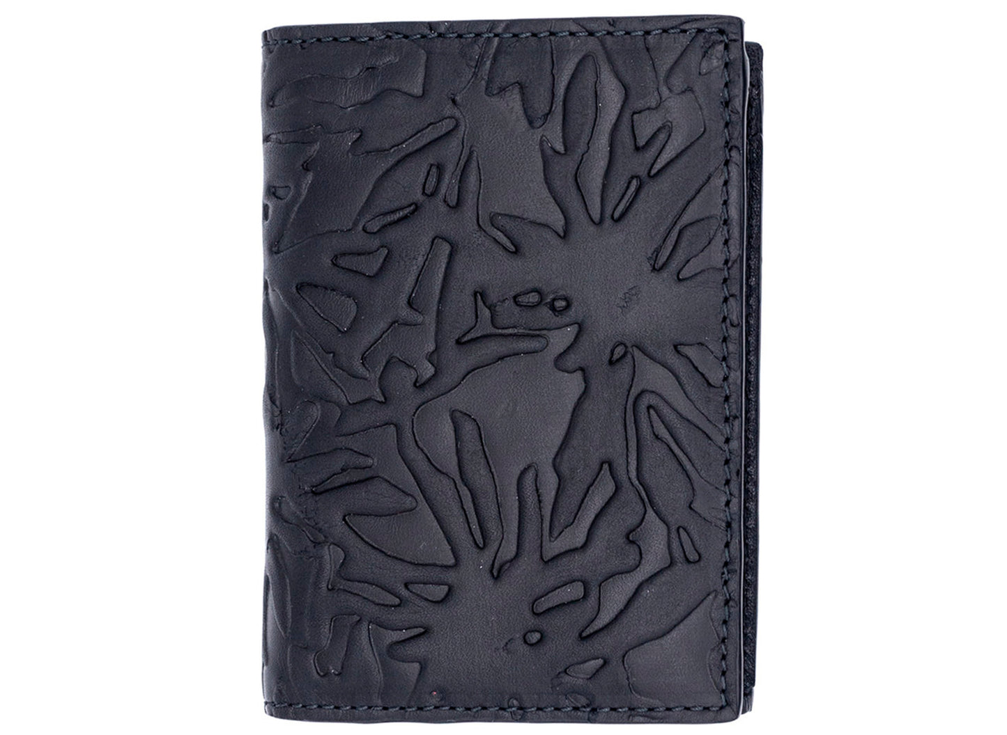 Comme des Garçon Embossed Forest Wallet in Black