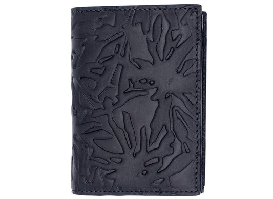 Comme des Garçon Embossed Forest Wallet in Black