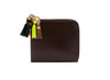 Comme des Garçon SA3100 Zipper Pull Wallet in Brown