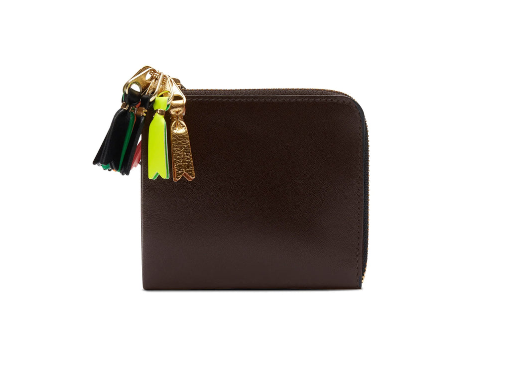 Comme des Garçon SA3100 Zipper Pull Wallet in Brown