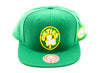 Mitchell & Ness Blue Under Finals Snapback HWC Boston Celtics