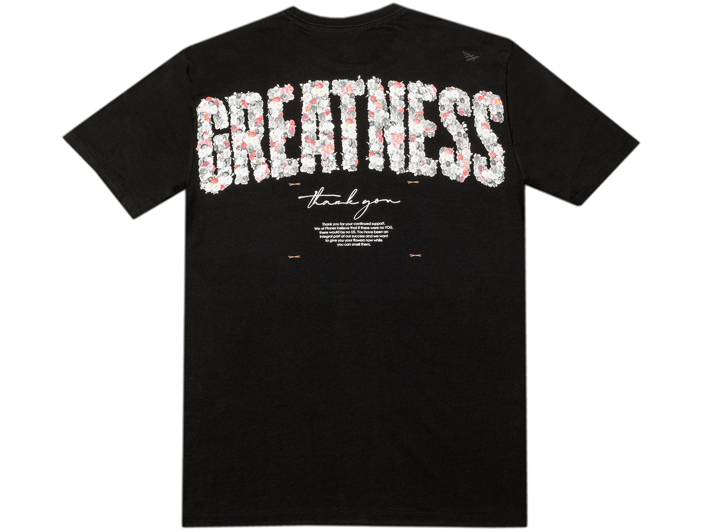 Paper Planes Rose From Greatness Tee in Black