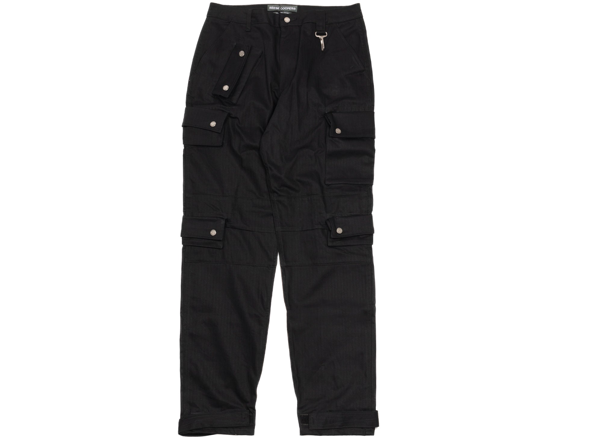 Reese Cooper Cotton Herringbone Cargo Pants in Black – Oneness Boutique