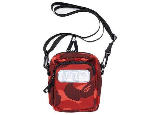 A Bathing Ape Color Camo Mini Shoulder Bag in Red