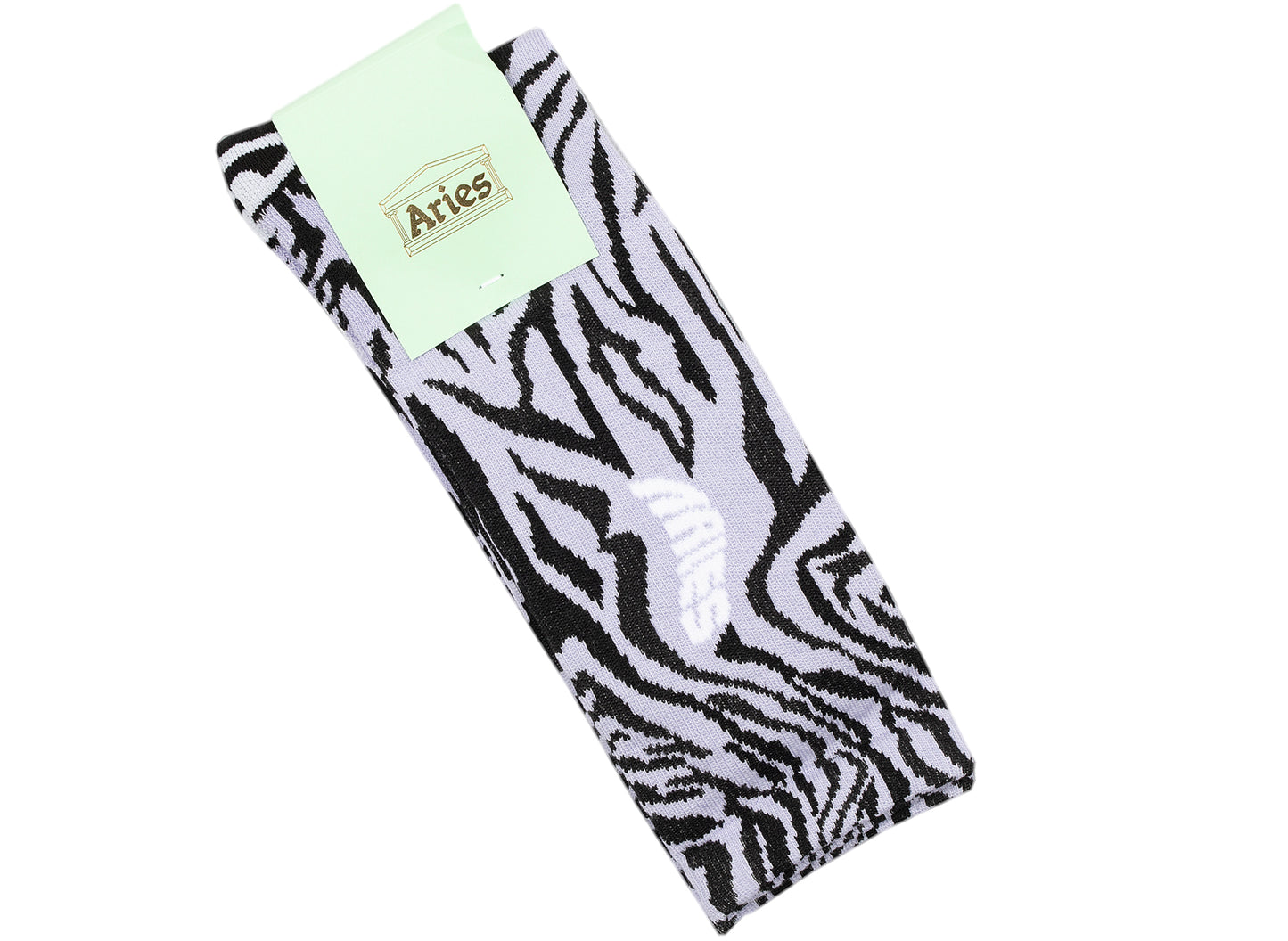 Aries Zebra Socks in Lilac