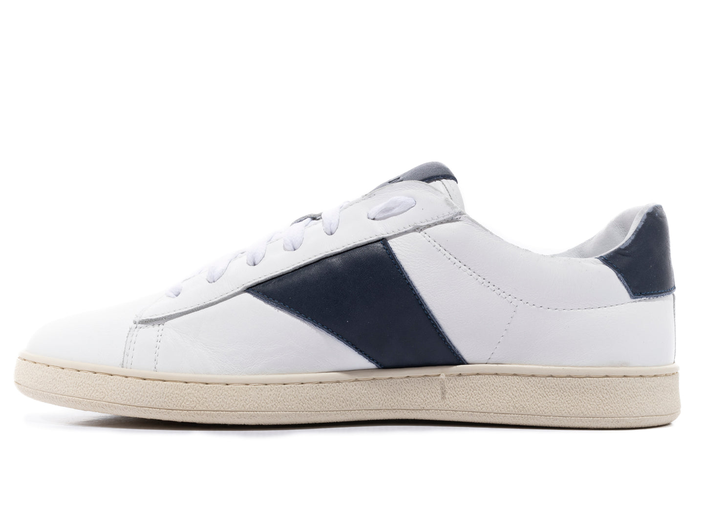Rhude Court Shoe in White and Navy