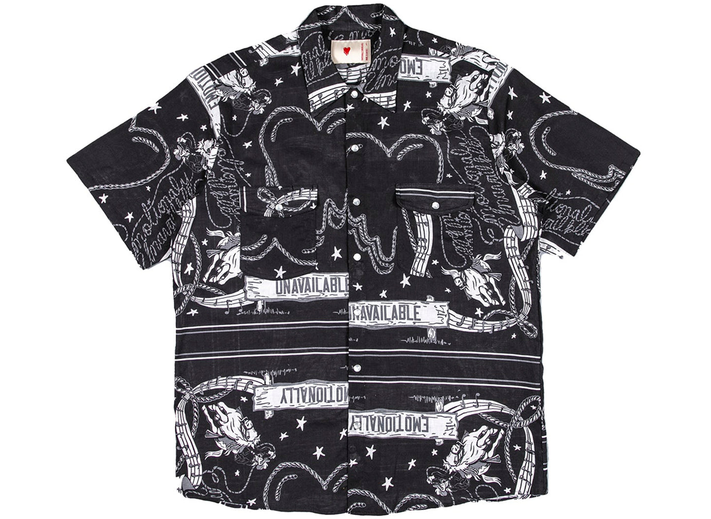 Emotionally Unavailable Oxford Printed L/S Button-Up