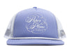 Paper Planes Script Trucker Hat in Lavender