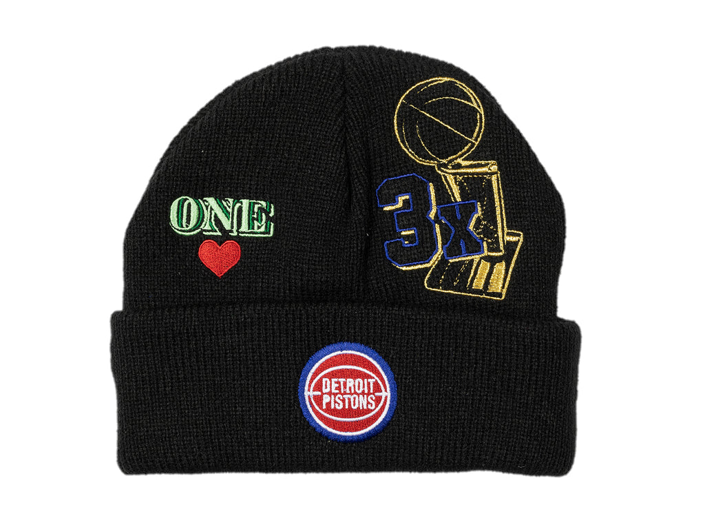 Mitchell & Ness NBA Hyperlocal Detroit Pistons Beanie