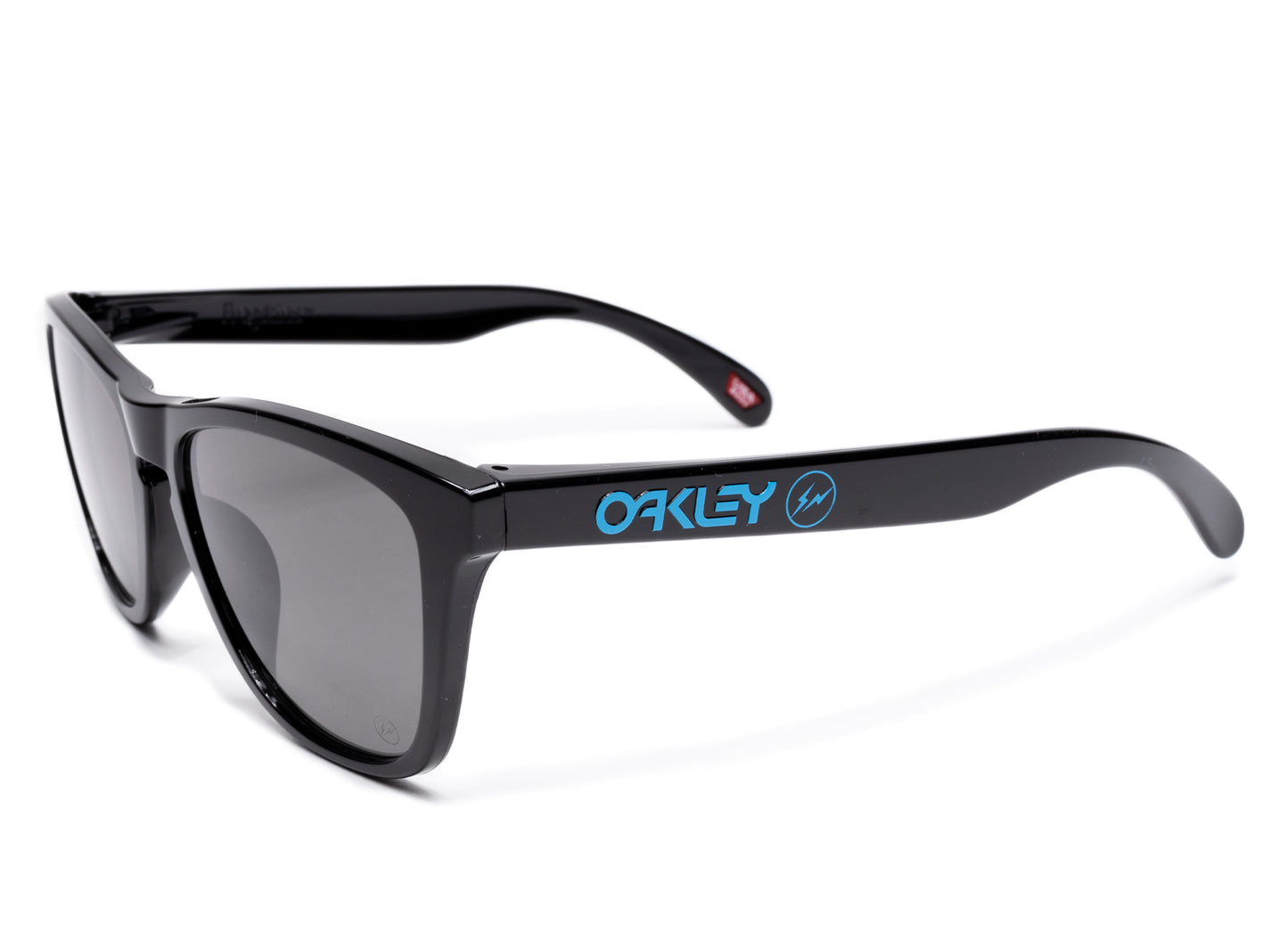 Oakley x FRGMNT Frogskins Polished Black w/ Prizm Grey 'Vivid Blue