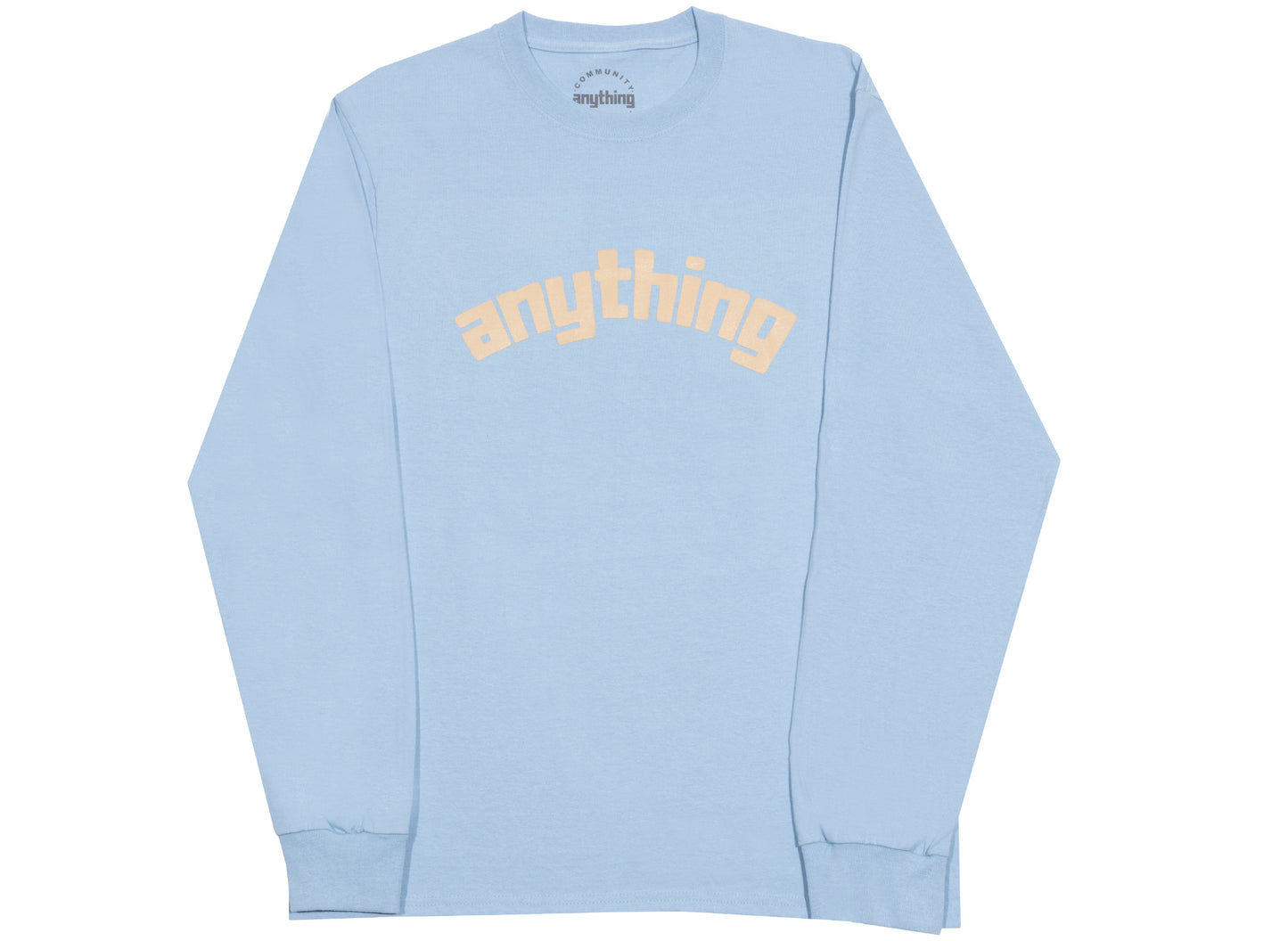 aNYthing Arch Logo L/S Tee in Blue