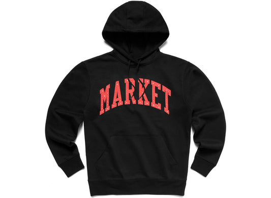 Market Arc Puff Hoodie in Black