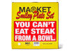 Market Smiley Plate 4 Piece Set