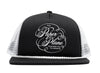 Paper Planes Script Trucker Hat in Black
