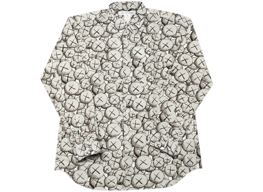 Comme des Garçons SHIRT x KAWS Woven Button Up Shirt