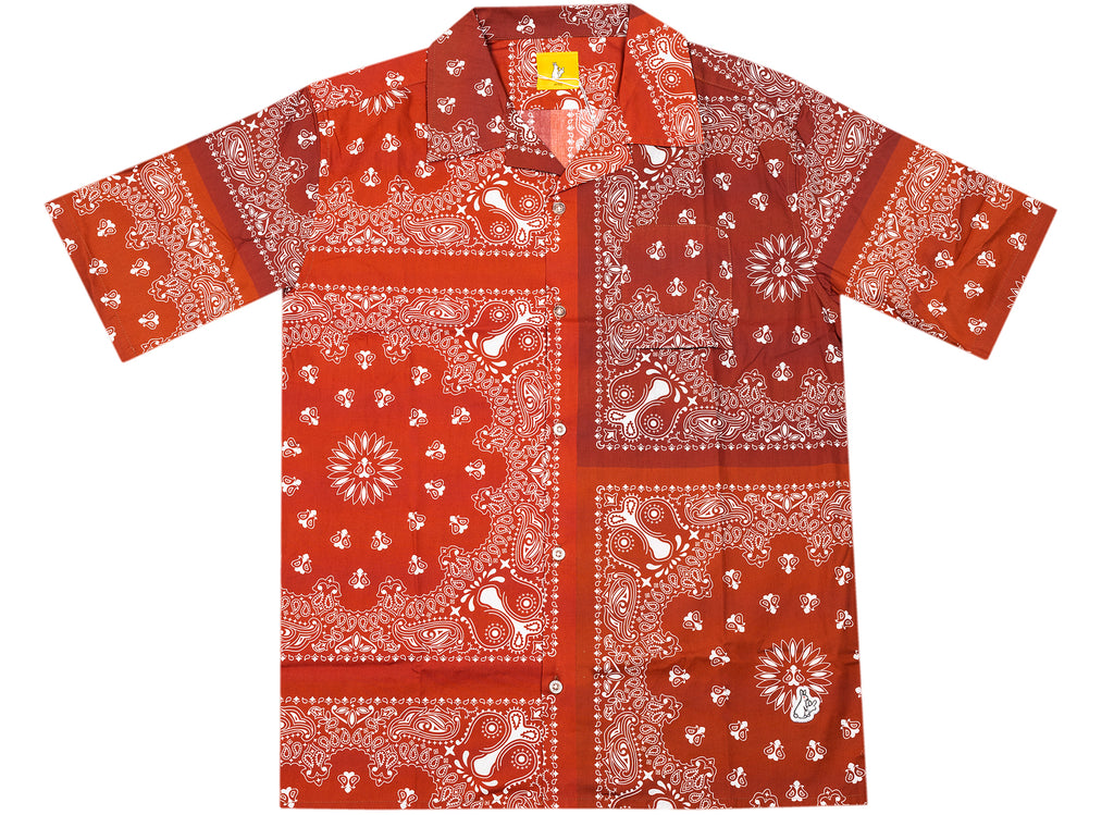 Fucking Rabbits Paisley Shirt in Red