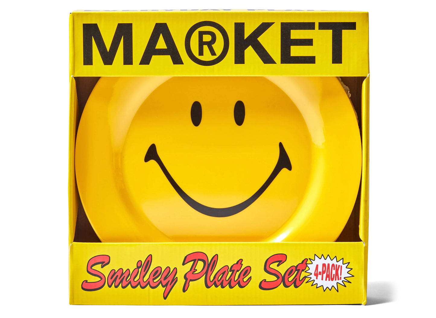 Market Smiley Plate 4 Piece Set