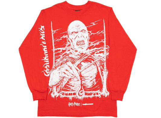 The Hundreds x Harry Potter Voldemort L/S Tee in Red