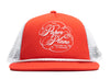 Paper Planes Script Trucker Hat in Red
