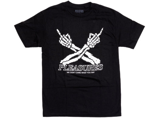 Pleasures Don't Care Tee in Black
