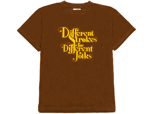 Little Africa Different Strokes Tee in Brown
