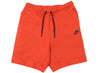 Men's Nike Tech Fleece Shorts in Lobster Red
