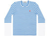 Comme des Garçons PLAY Color Block Striped L/S Tee