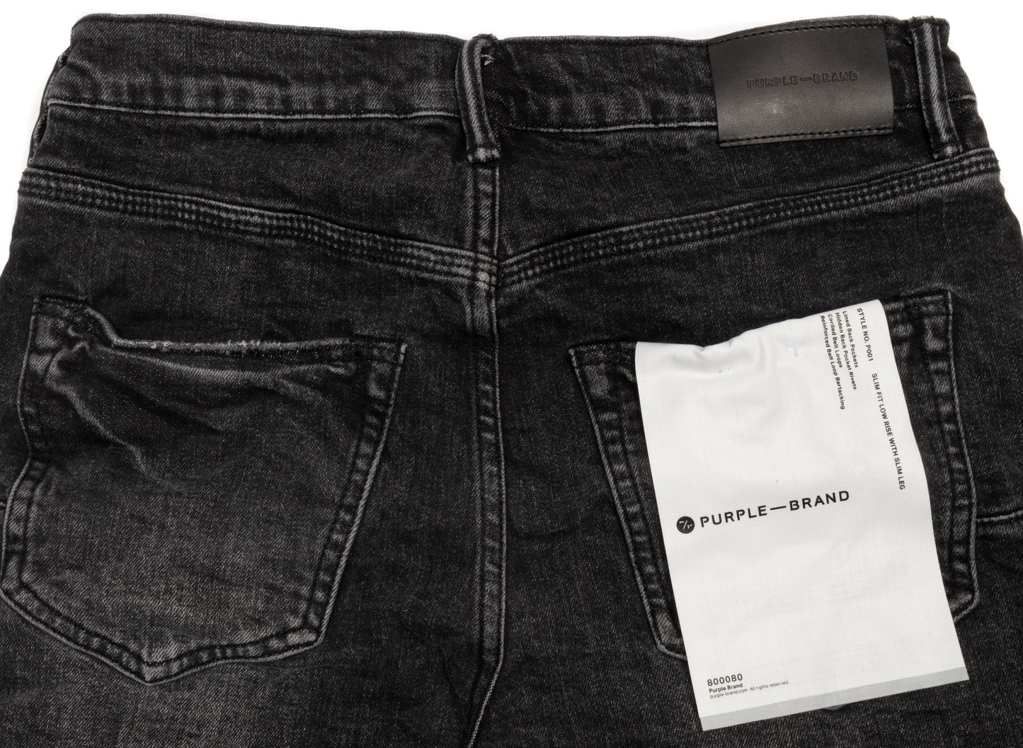 Purple Brand Aged Black Washed Jeans