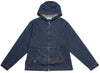 Advisory Board Crystals Abcd. Denim Hoodie Jacket in Dark Blue